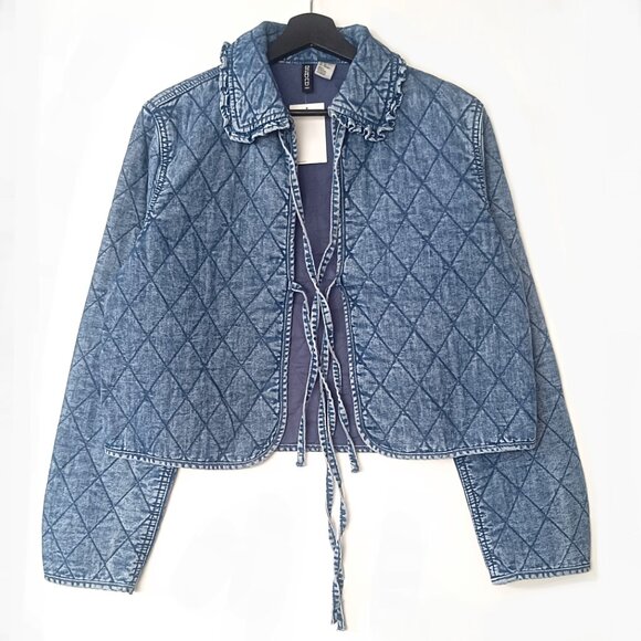 H&M Blue Quilted Jacket - Picture 4 of 8